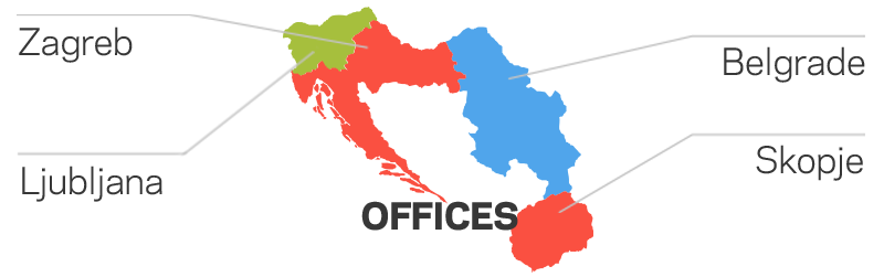 MPG Offices Zagreb, Belgrade, Ljubljana, Skopje